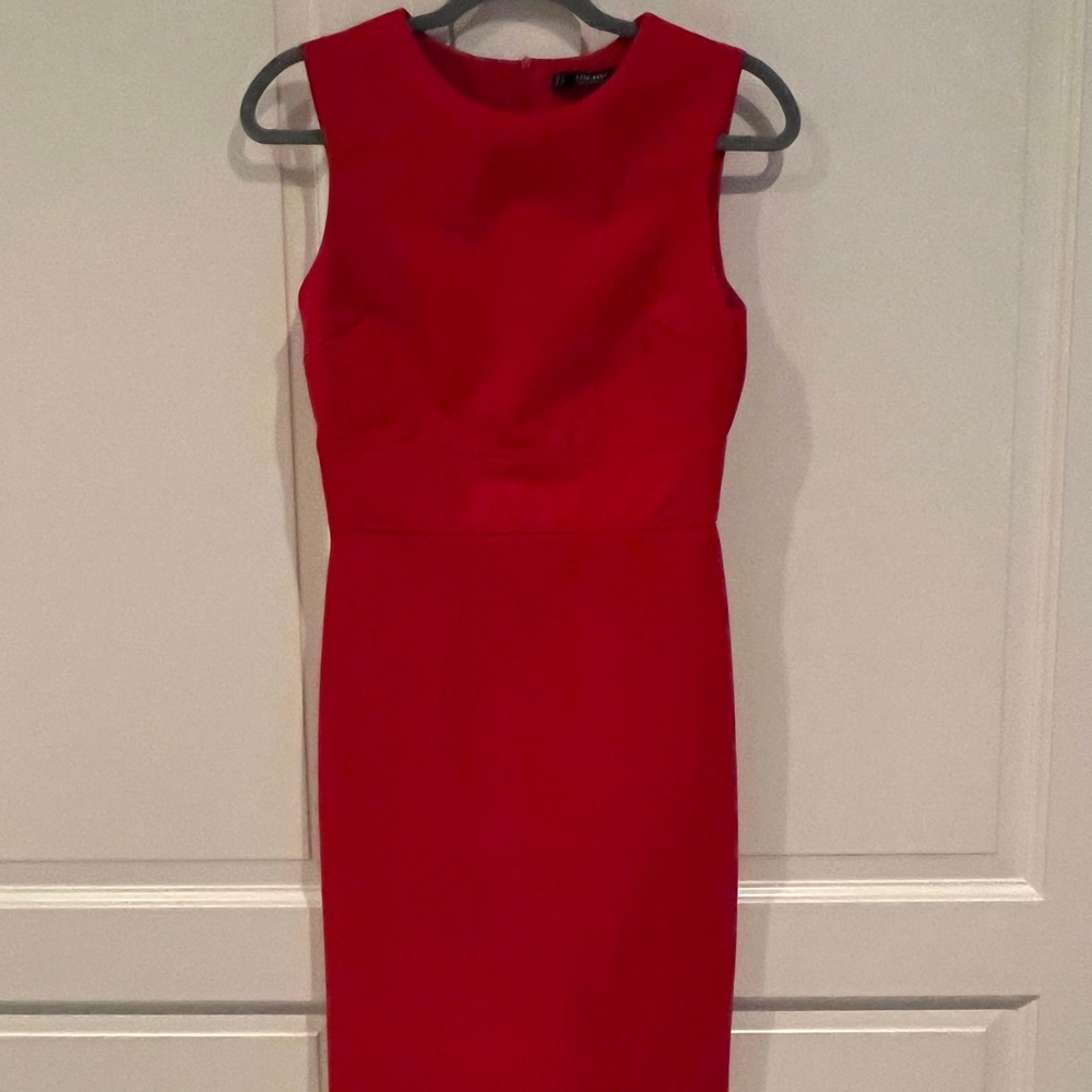 Zara sheath dress in rich red